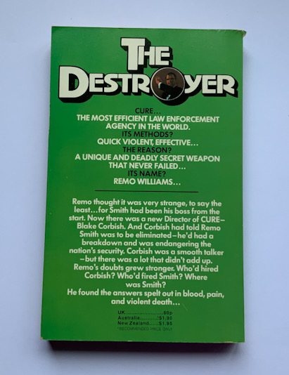 THE DESTROYER JUDGEMENT DAY British Pulp fiction book 1976